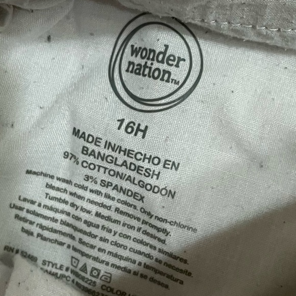 Wonder Nation Boys Khaki Pants - Picture 2 of 5